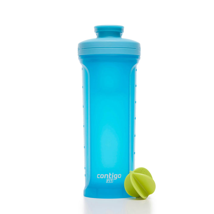 Fit Shake & Go® 2.0 Plastic Antimicrobial Shaker Bottle, Blue Raspberry, 28 floz V9
