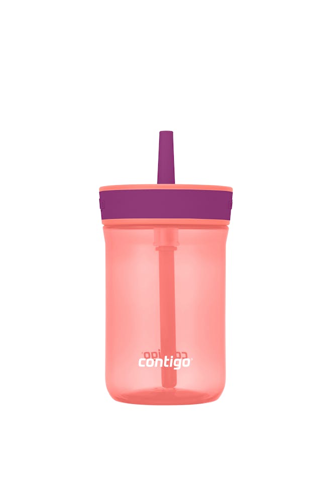 Kids’ Leighton Straw Tumbler with Spill-Proof Leak-Proof Lid, 14oz F6