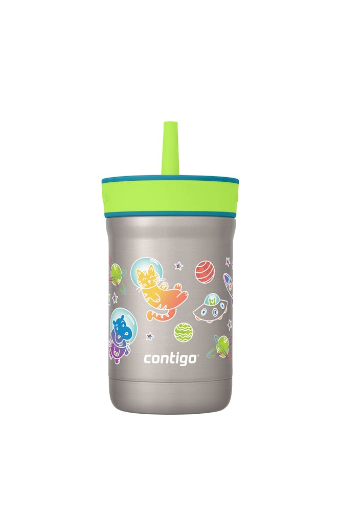 Kids Leighton Spill-Proof Stainless Steel Tumbler with Straw, 12oz I2