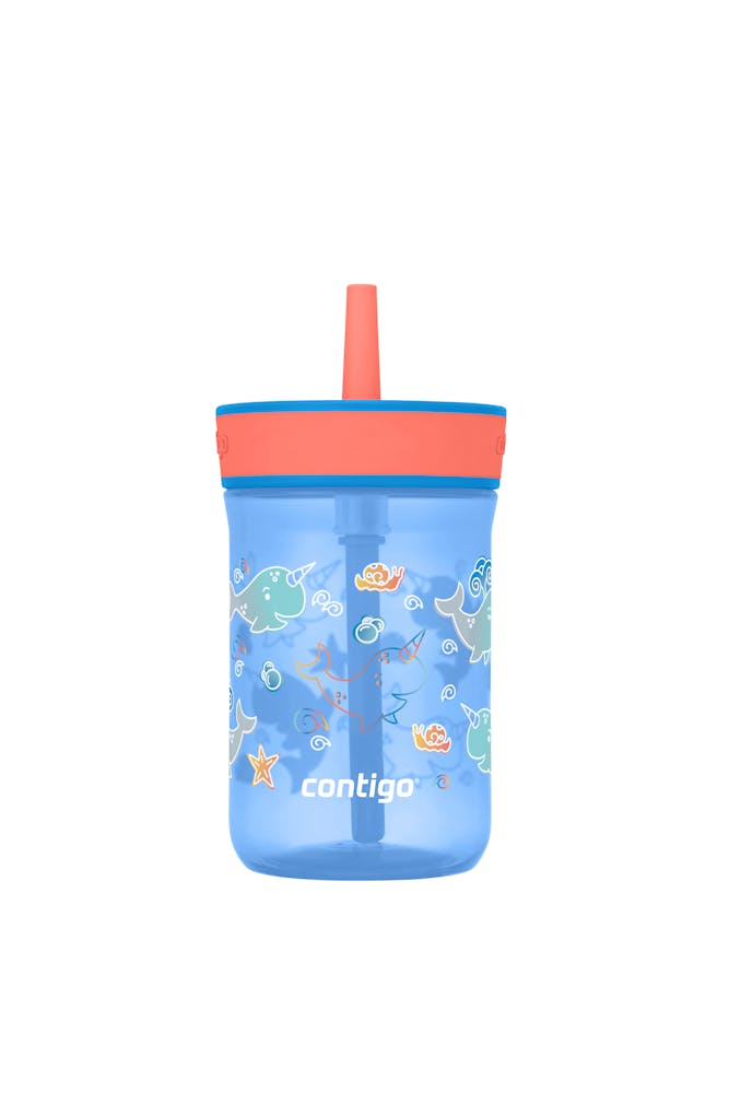 Kids’ Leighton Straw Tumbler with Spill-Proof Leak-Proof Lid, 14oz F6