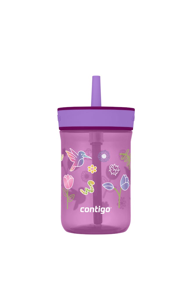 Kids’ Leighton Straw Tumbler with Spill-Proof Leak-Proof Lid, 14oz F6
